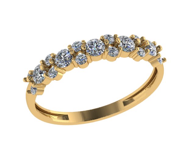 Кольцо из золота с камнем Фианит фото, цены