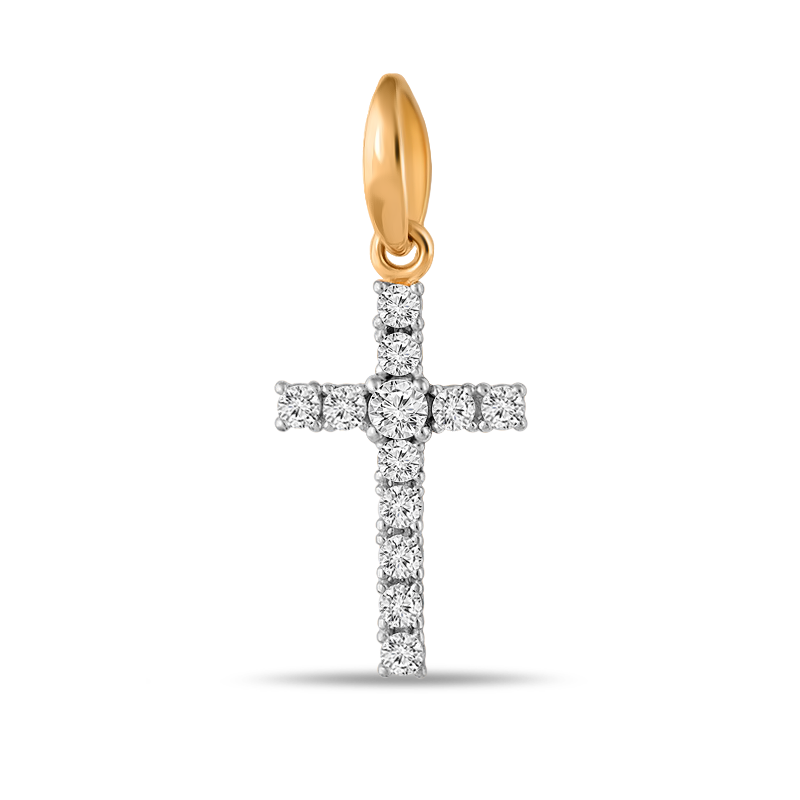 Подвеска из золота с камнем Фианит фото, цены