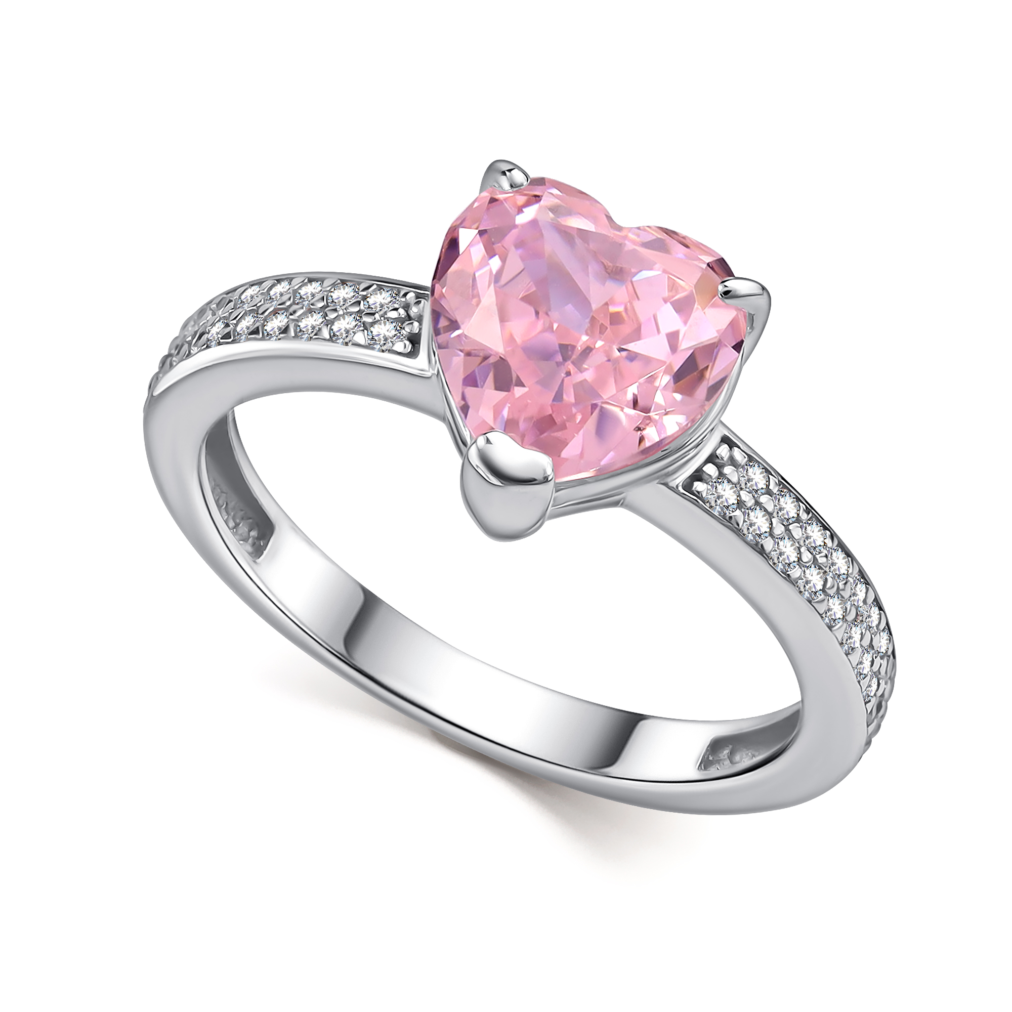 Кольцо из серебра с камнем Фианит,  фото, цены