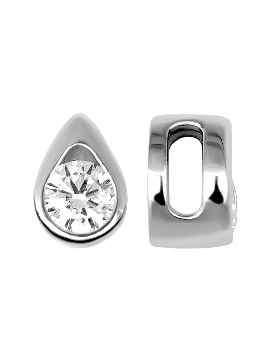 Подвеска из серебра с камнем Фианит фото, цены