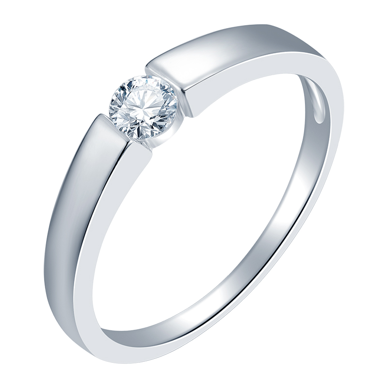 Кольцо из серебра с камнем Циркон фото, цены