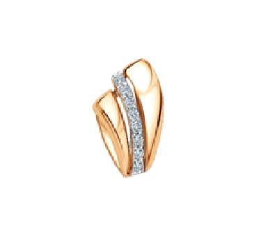 Подвеска из золота с камнем Фианит фото, цены