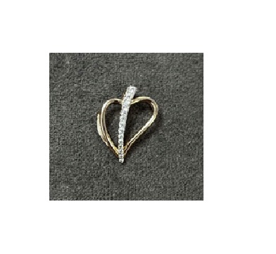 Подвеска из золота с камнем Куб цирконий фото, цены