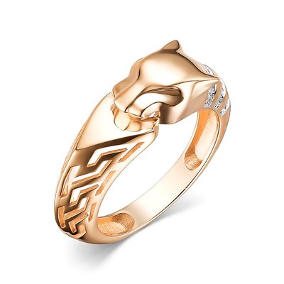 Кольцо из золота с камнем Фианит фото, цены