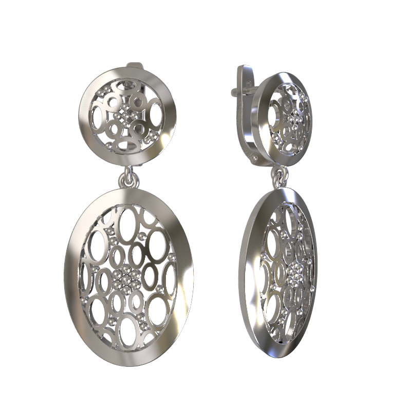 Серьги из серебра без вставок фото, цены