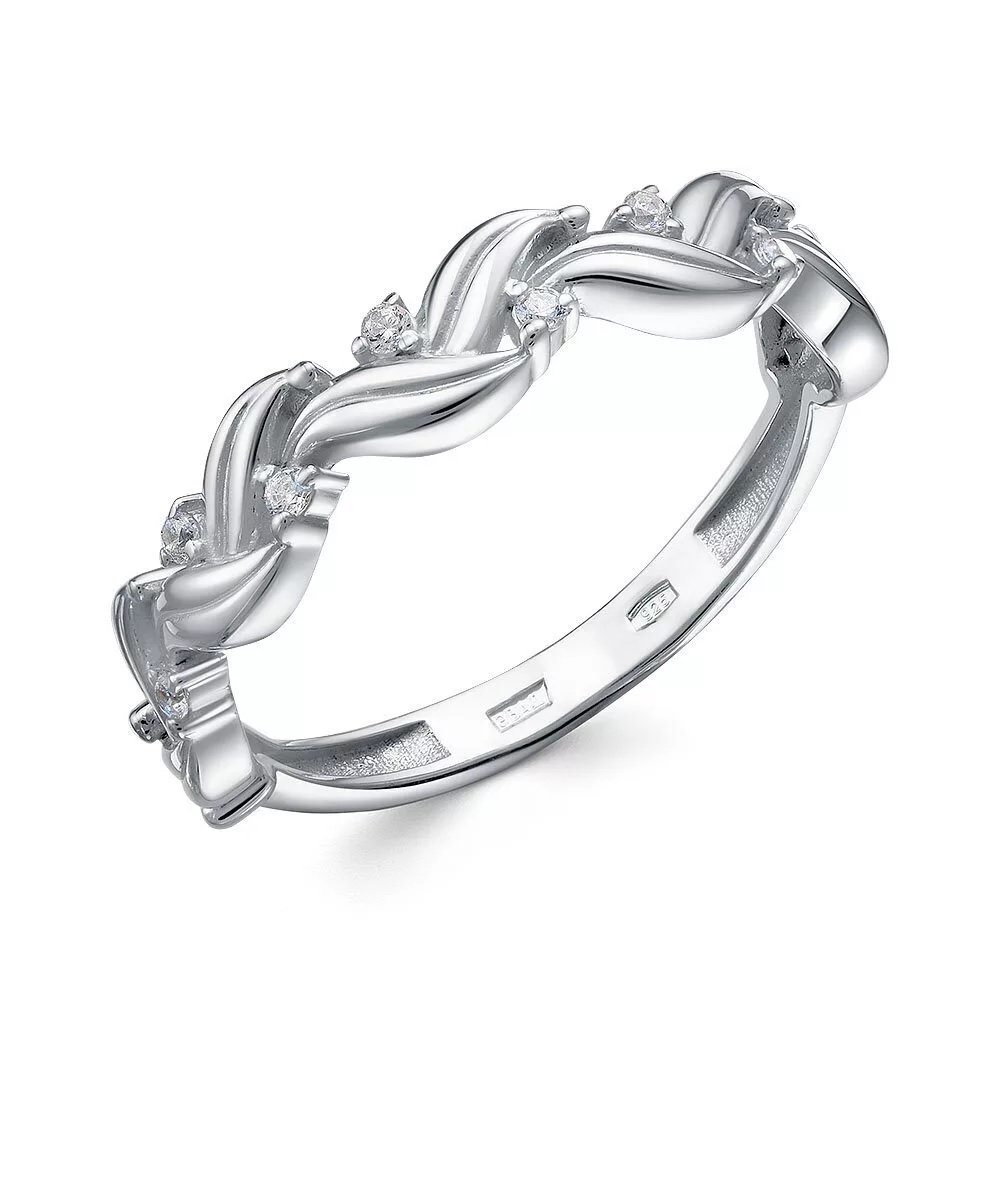 Кольцо из серебра с камнем Фианит фото, цены