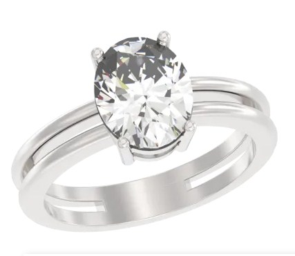 Кольцо из серебра с камнем Фианит фото, цены