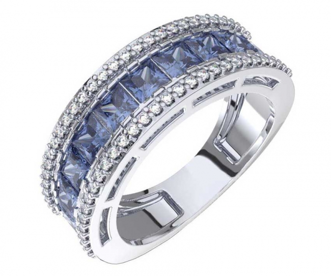 Кольцо из серебра с камнем Фианит фото, цены