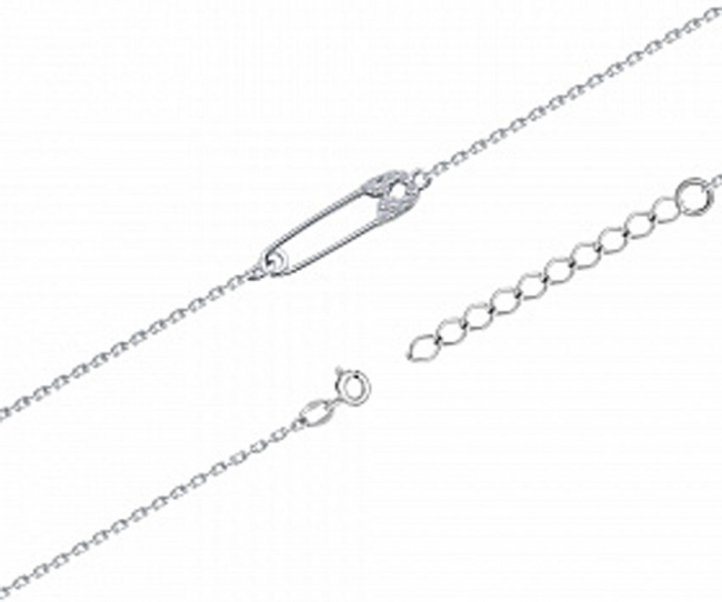 Браслет из серебра с камнем Фианит фото, цены