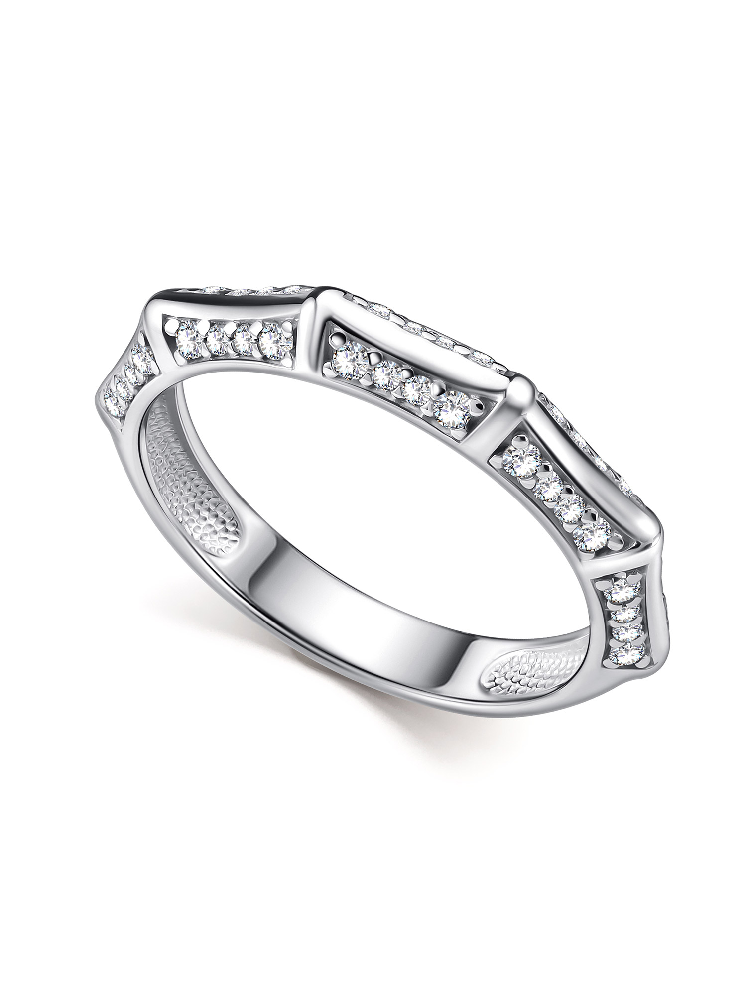 Кольцо из серебра с камнем Фианит фото, цены