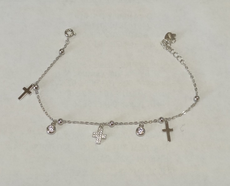 Браслет из серебра с камнем Фианит фото, цены