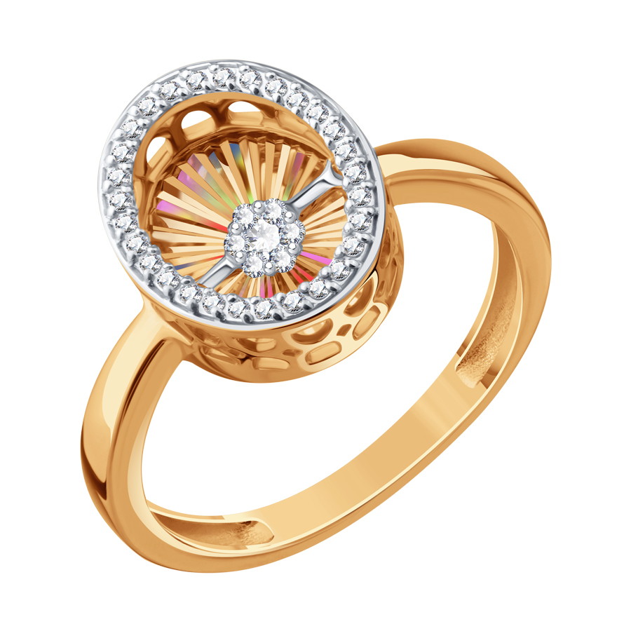 Кольцо из золота с камнем Бриллиант,  фото, цены