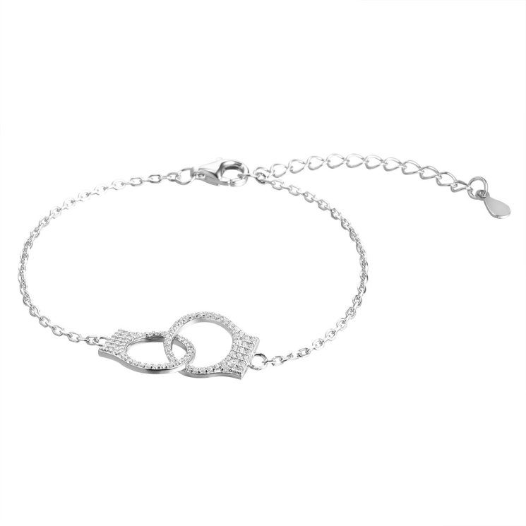 Браслет из серебра с камнем Фианит фото, цены