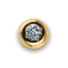 Подвеска из золота с камнем Фианит фото, цены