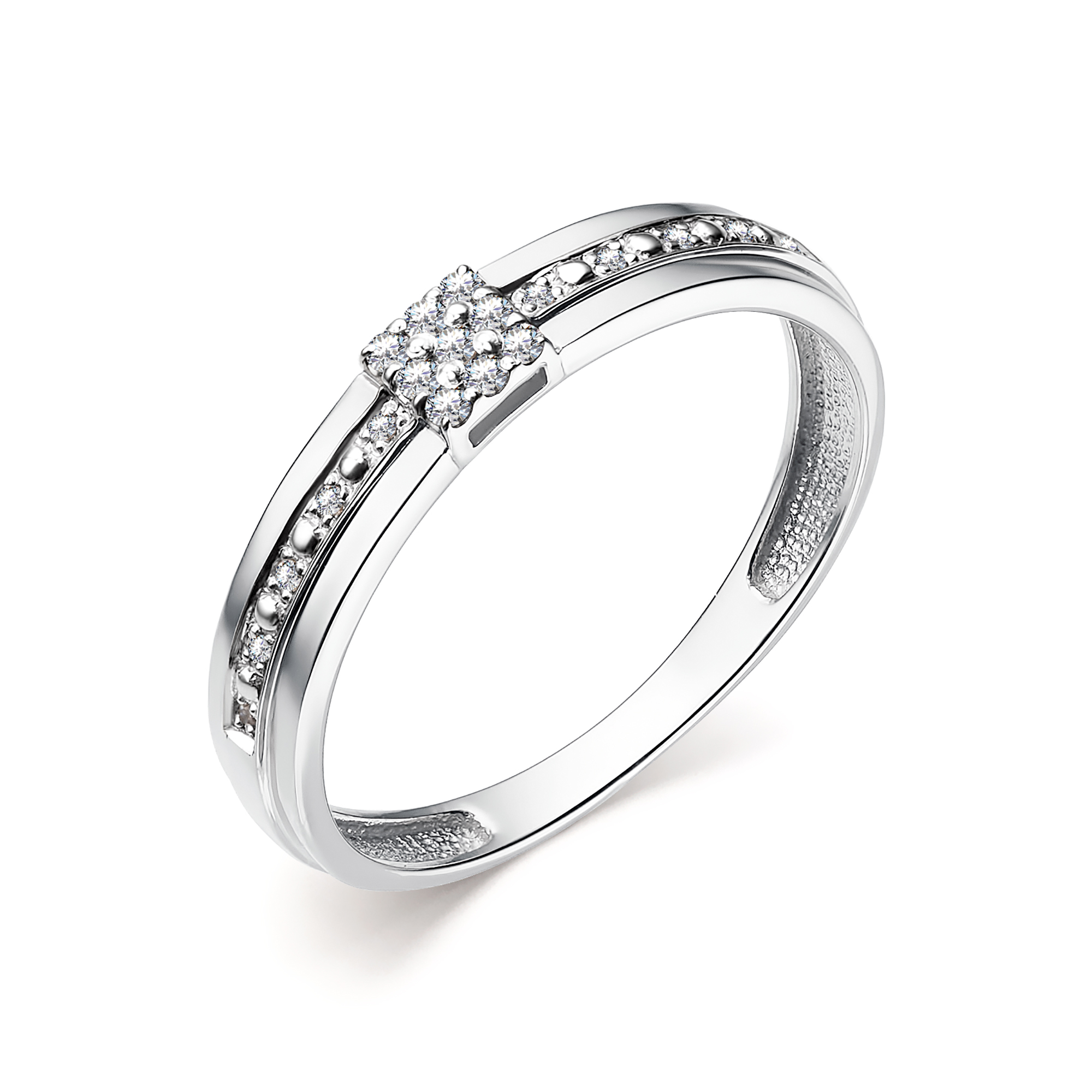 Кольцо из золота с камнем Бриллиант фото, цены