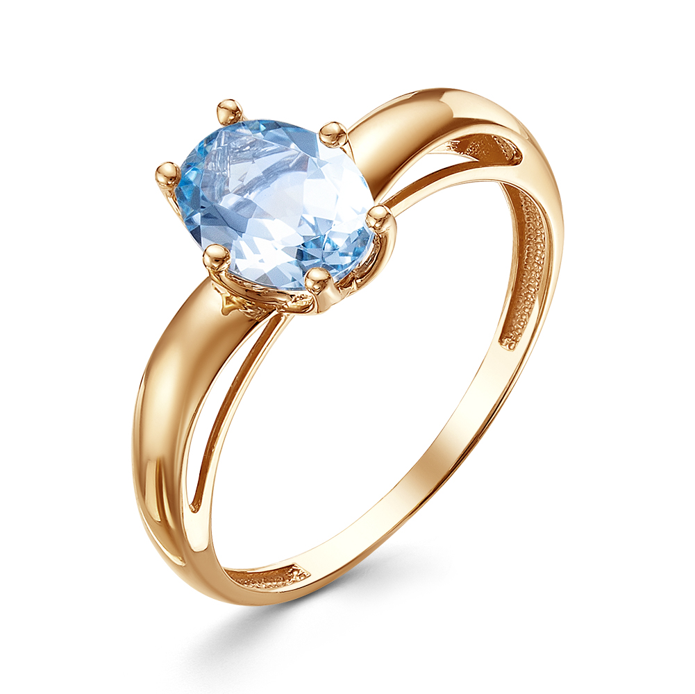 Кольцо из золота с камнем аметист синт. фото, цены