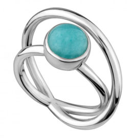 Кольцо из серебра с камнем Опал иск. фото, цены