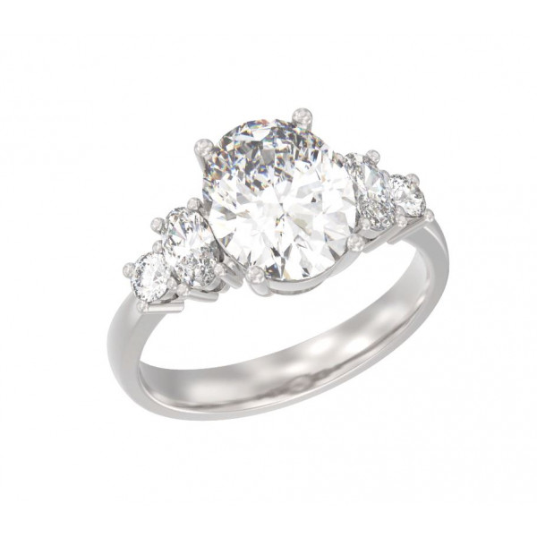 Кольцо из серебра с камнем Фианит фото, цены