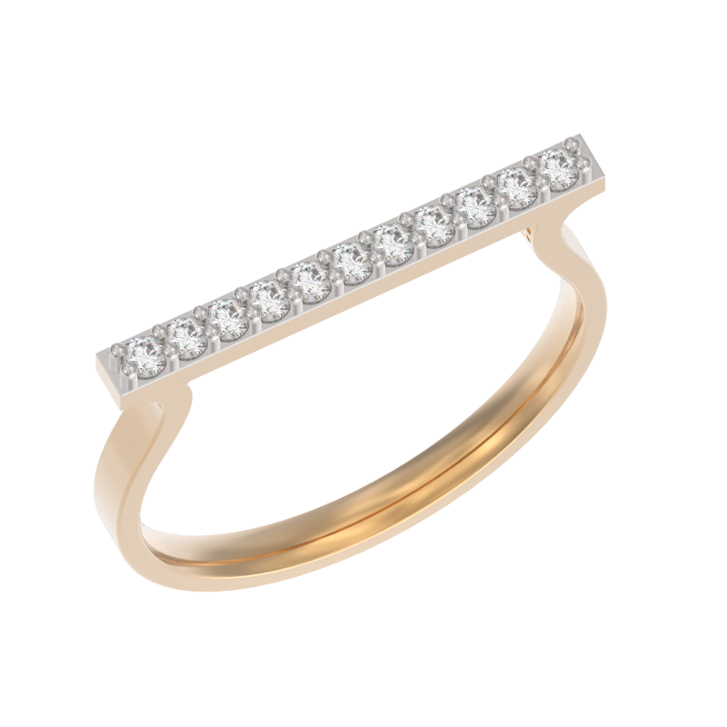 Кольцо из золота с камнем Фианит фото, цены