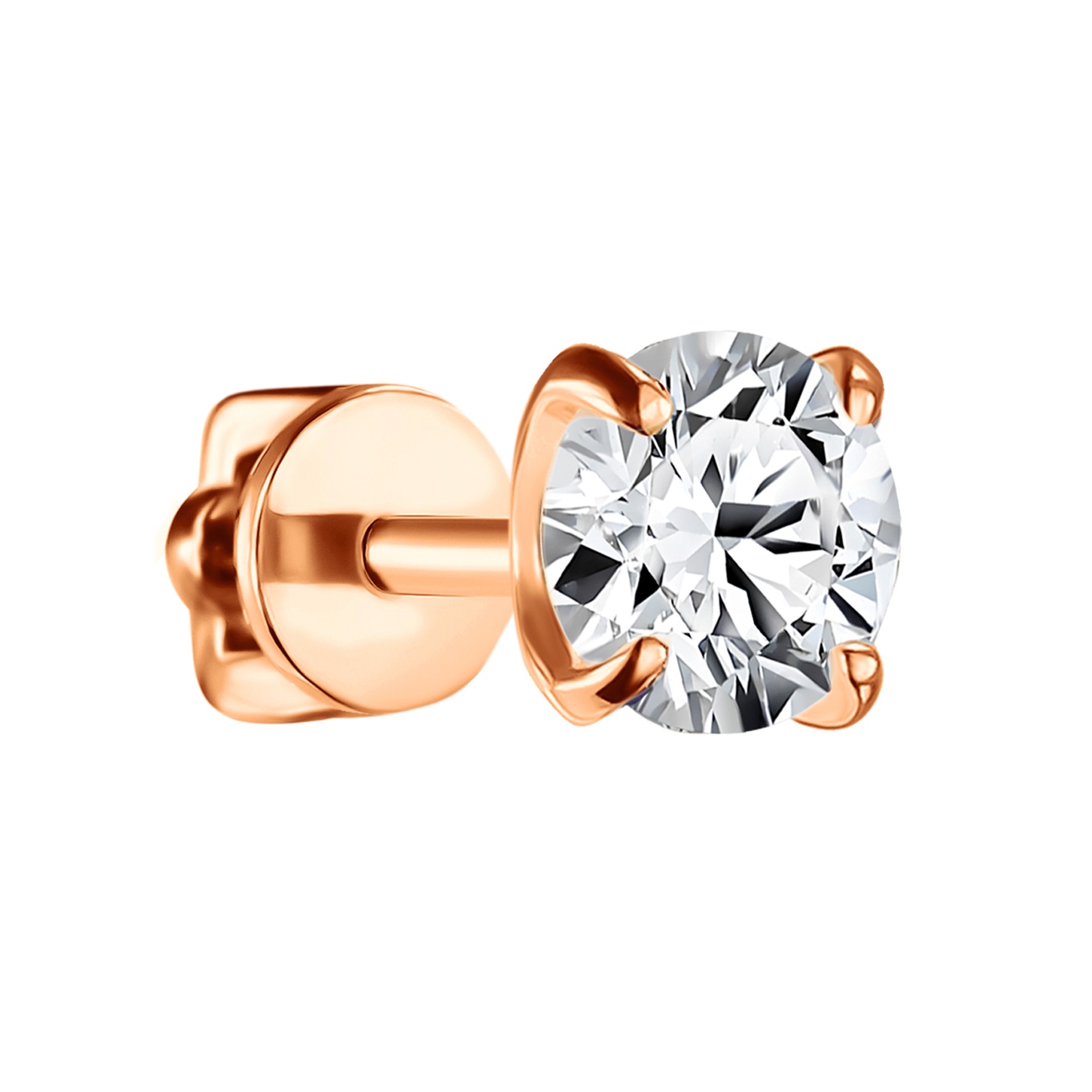 Пуссета из золота с камнем Фианит фото, цены