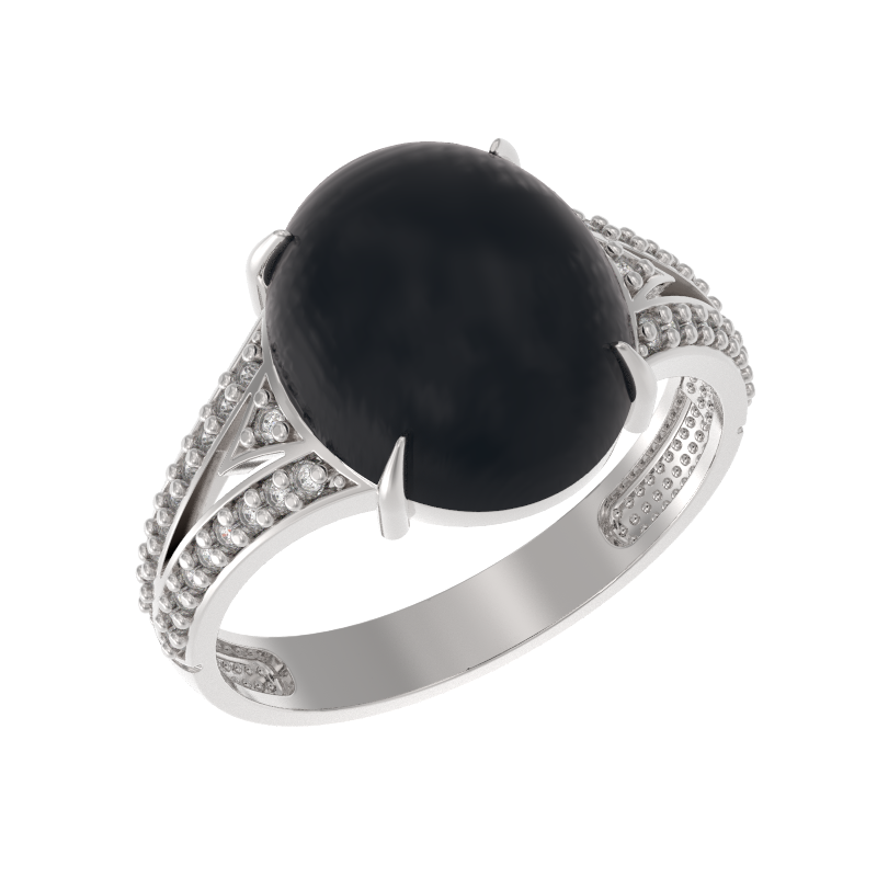 Кольцо из серебра с камнем Фианит, Агат фото, цены