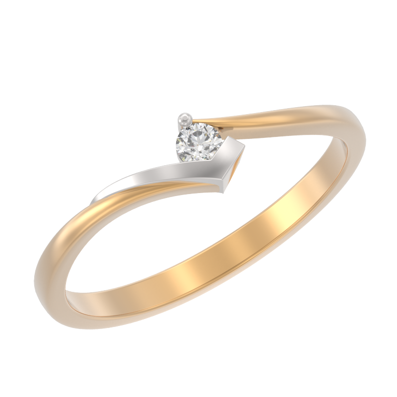 Кольцо из золота с камнем Бриллиант фото, цены