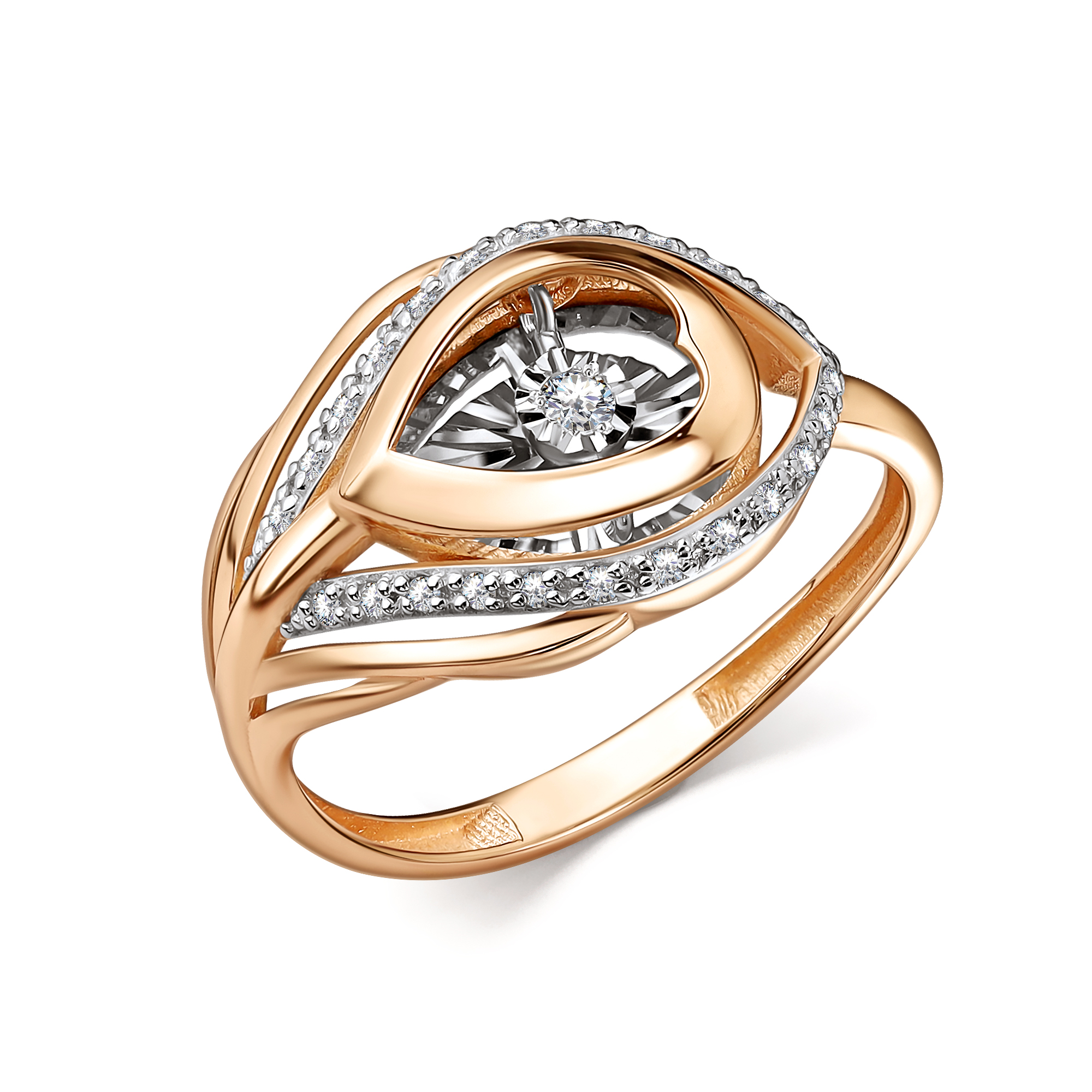 Кольцо из золота с камнем Бриллиант,  фото, цены