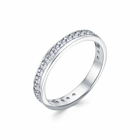 Кольцо из серебра с камнем Фианит фото, цены