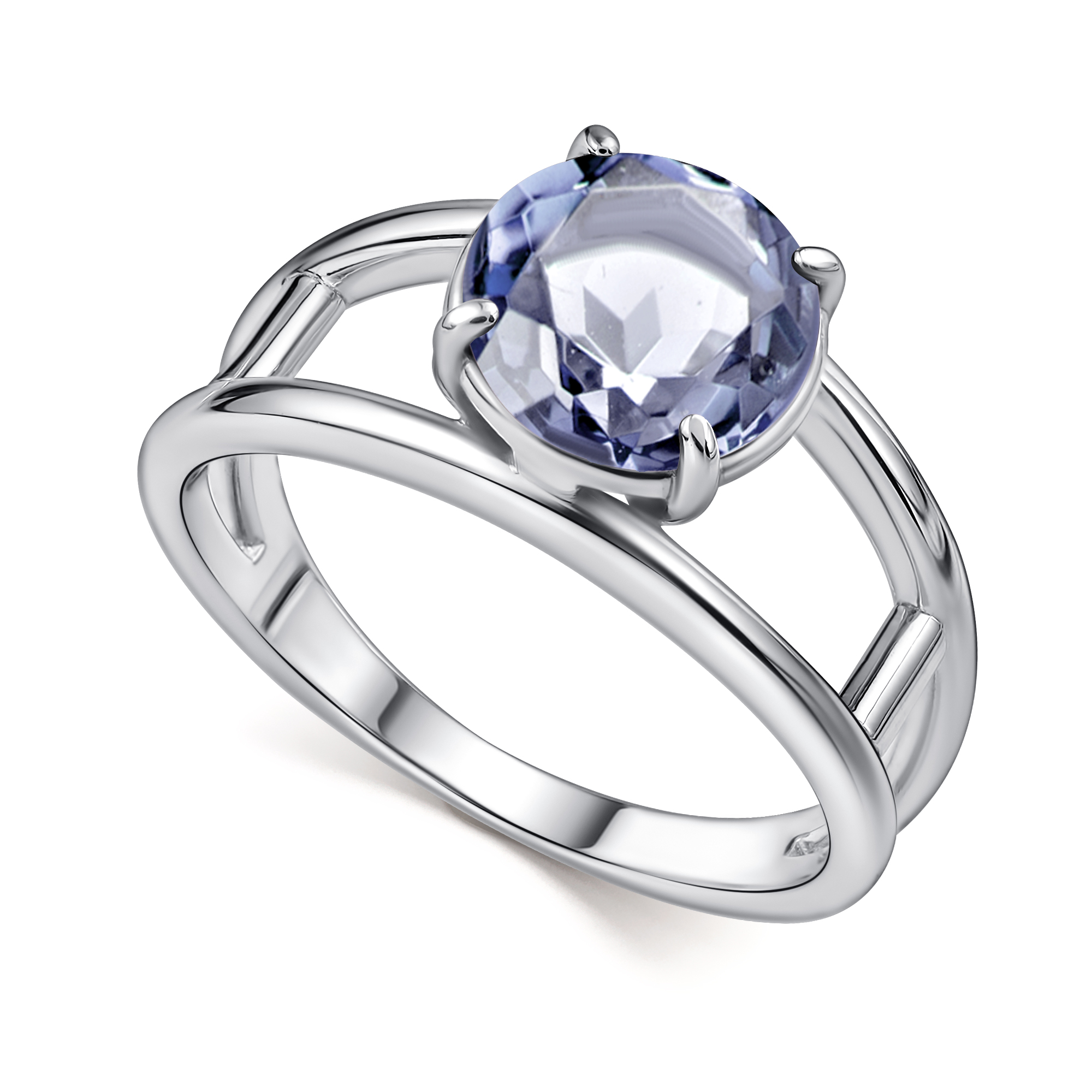 Кольцо из серебра с камнем Кристалл фото, цены