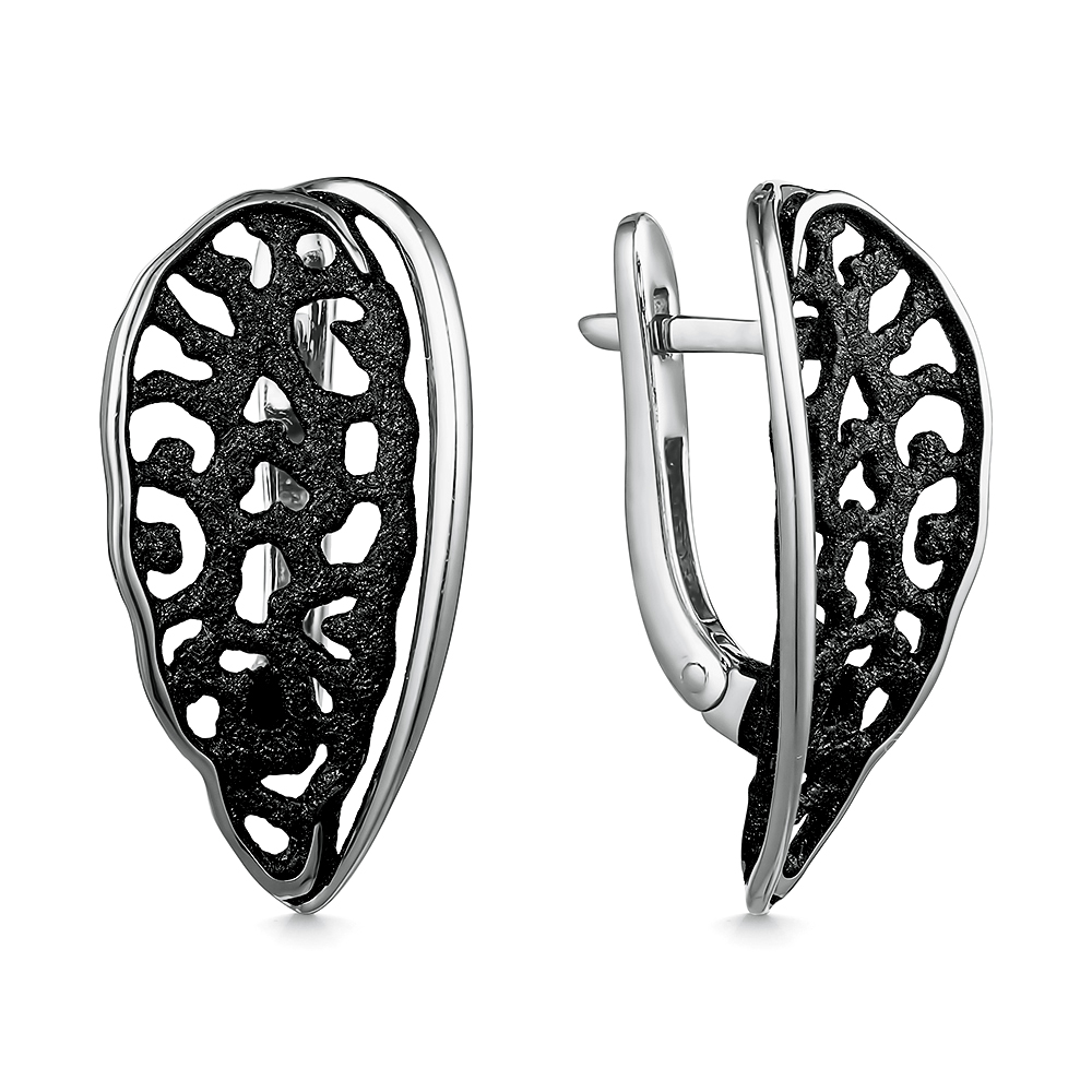 Серьги из серебра с камнем вставками эмали фото, цены