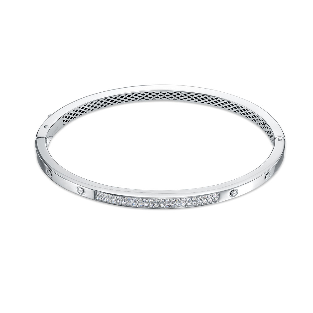 Браслет из серебра с камнем Фианит фото, цены