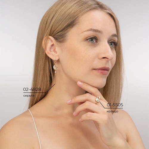 Серьги из золота с камнем Топаз фото, цены