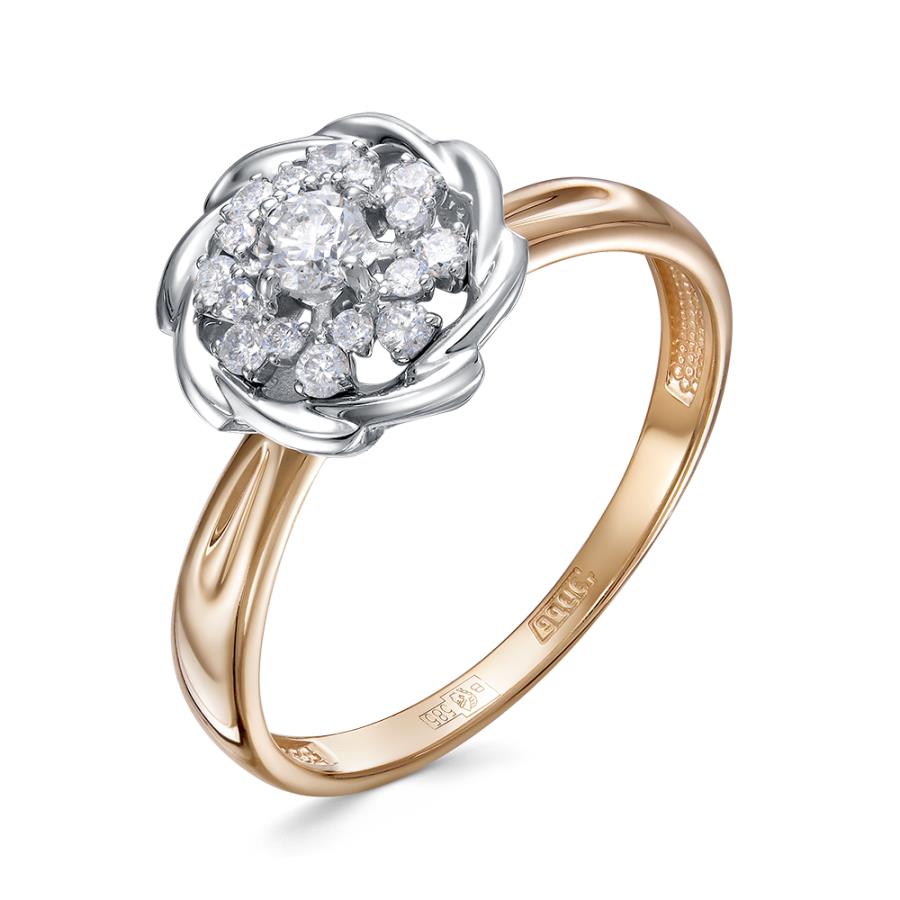 Кольцо из белого золота с камнем Бриллиант фото, цены