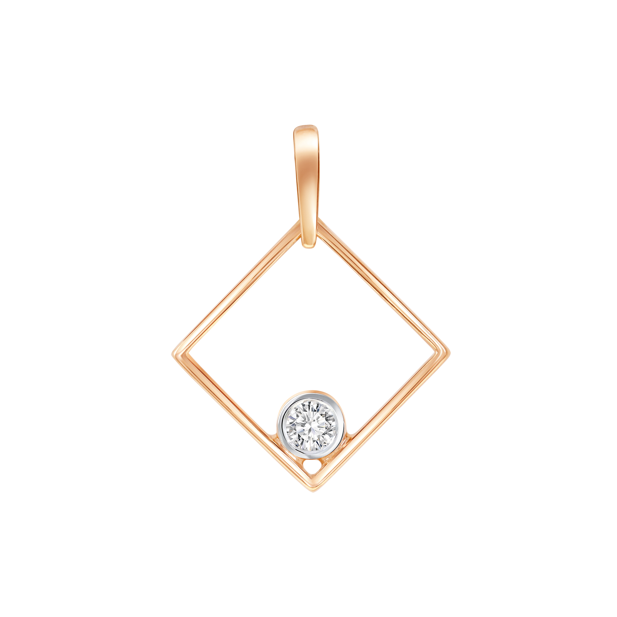 Подвеска из золота с камнем Циркон фото, цены