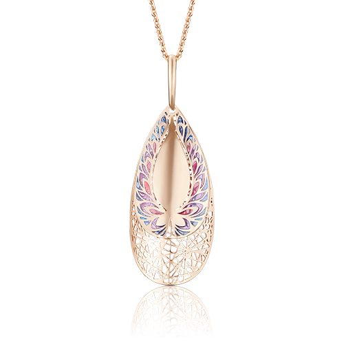 Подвеска из золота с камнем вставками эмали фото, цены