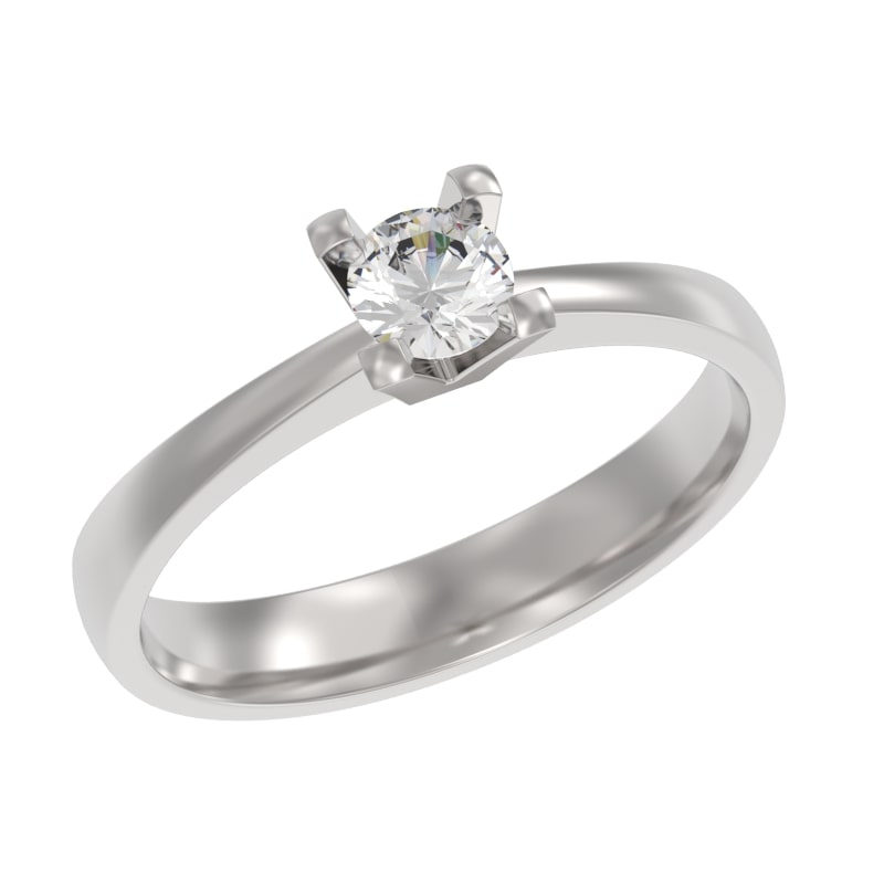 Кольцо из серебра с камнем Фианит фото, цены