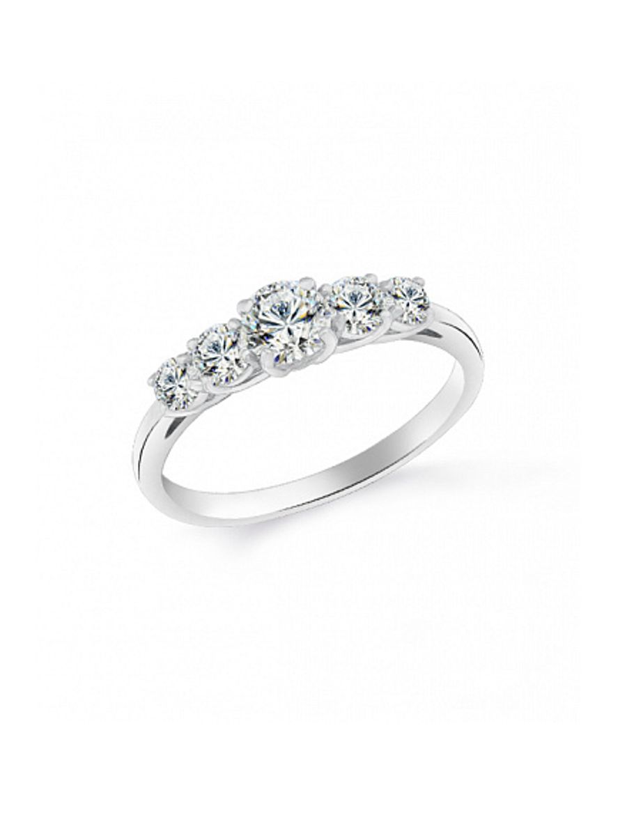 Кольцо из серебра с камнем Фианит фото, цены