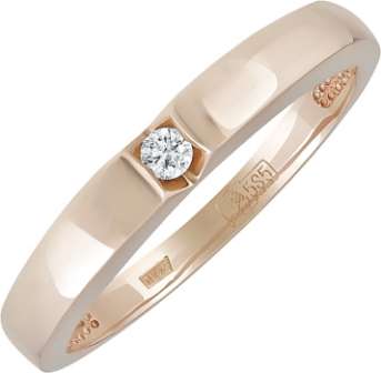 Кольцо из золота с камнем Бриллиант фото, цены