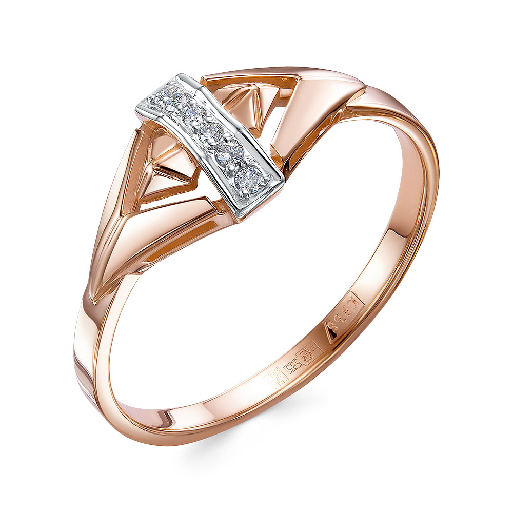 Кольцо из золота с камнем Бриллиант фото, цены