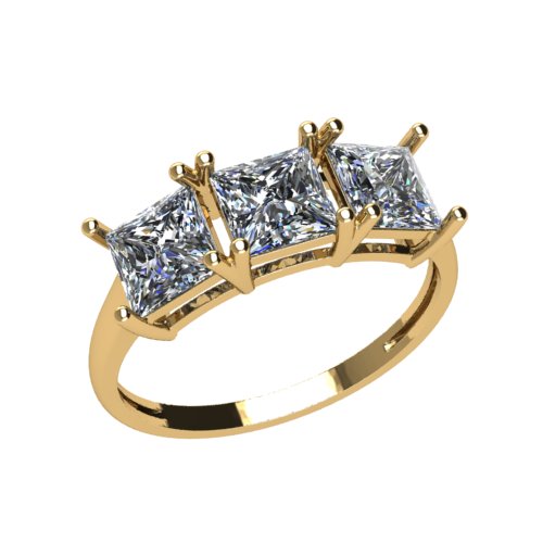 Кольцо из золота с камнем Фианит фото, цены