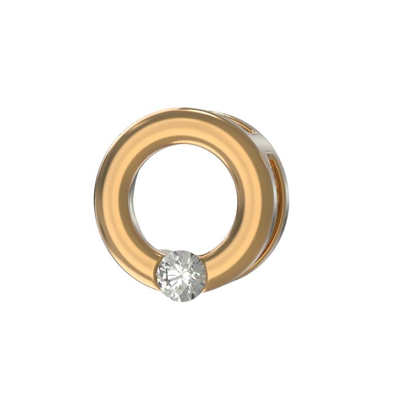 Кулон из золота с камнем Рубин фото, цены