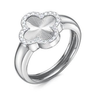 Кольцо из серебра с камнем Фианит фото, цены