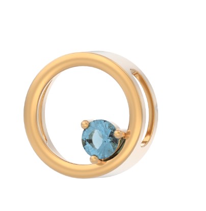 Подвеска из золота с камнем Топаз фото, цены