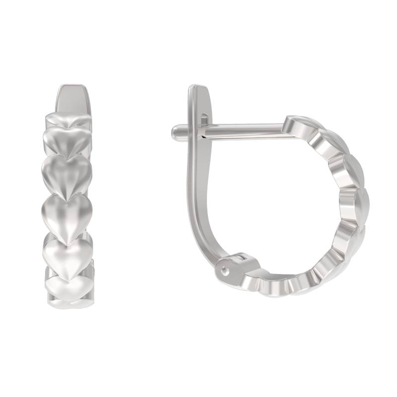 Серьги из серебра без вставок фото, цены