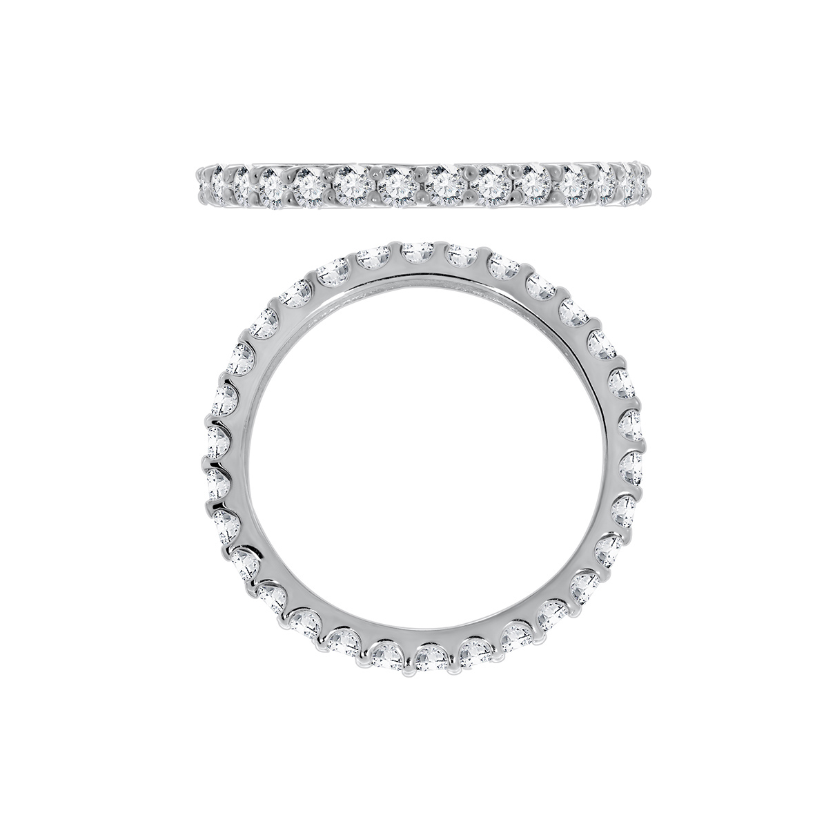 Кольцо из серебра с камнем Фианит фото, цены