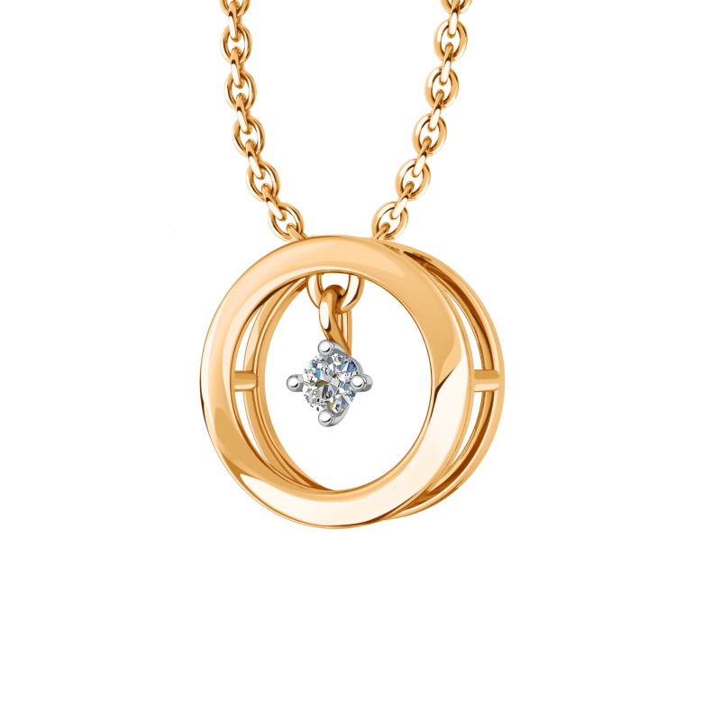 Подвеска из золота с камнем Фианит фото, цены