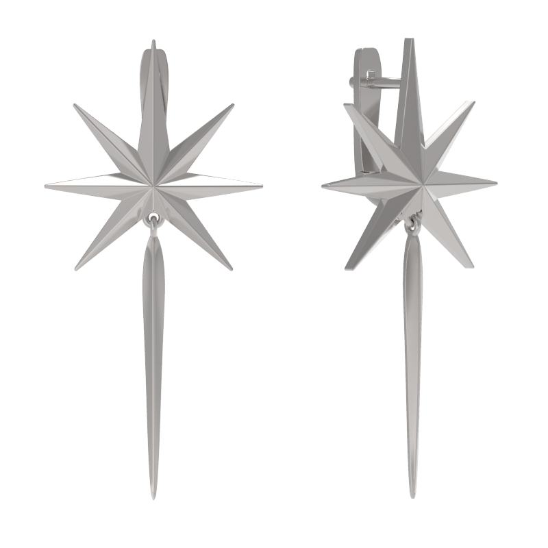 Серьги из серебра без вставок фото, цены