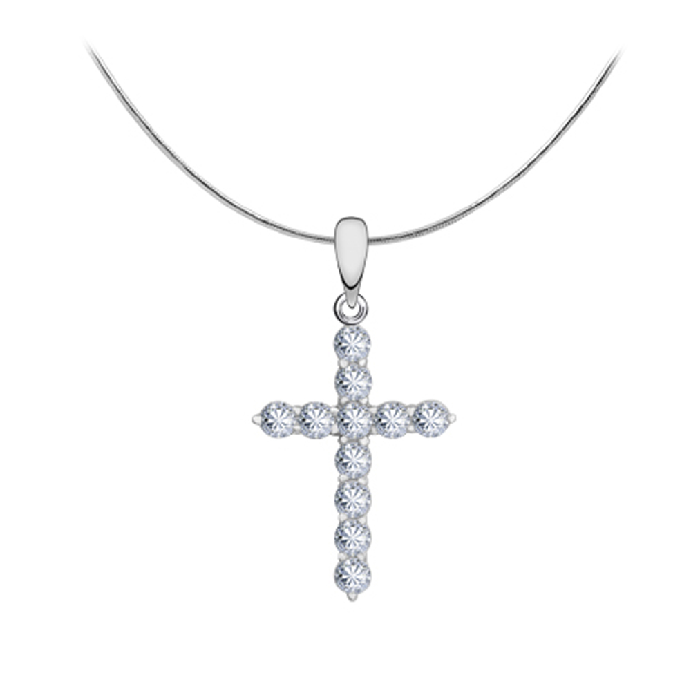 Подвеска из серебра с камнем Фианит фото, цены