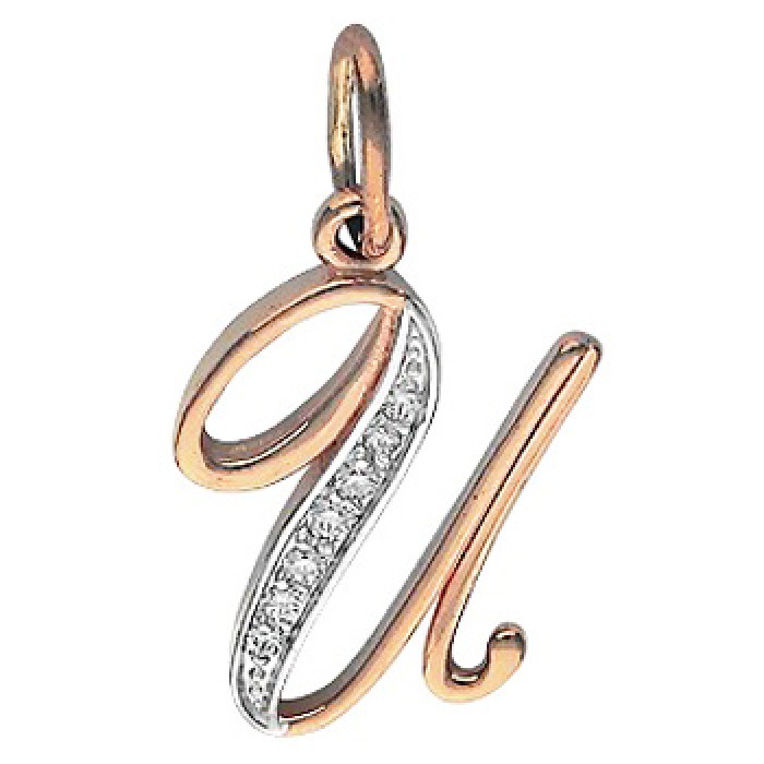 Подвеска из золота с камнем Фианит фото, цены