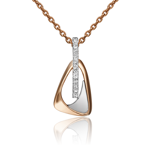 Подвеска из золота с камнем Фианит фото, цены